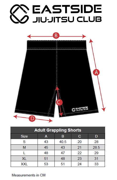 Adult Eastside Jiu-Jitsu Club Grappling Shorts