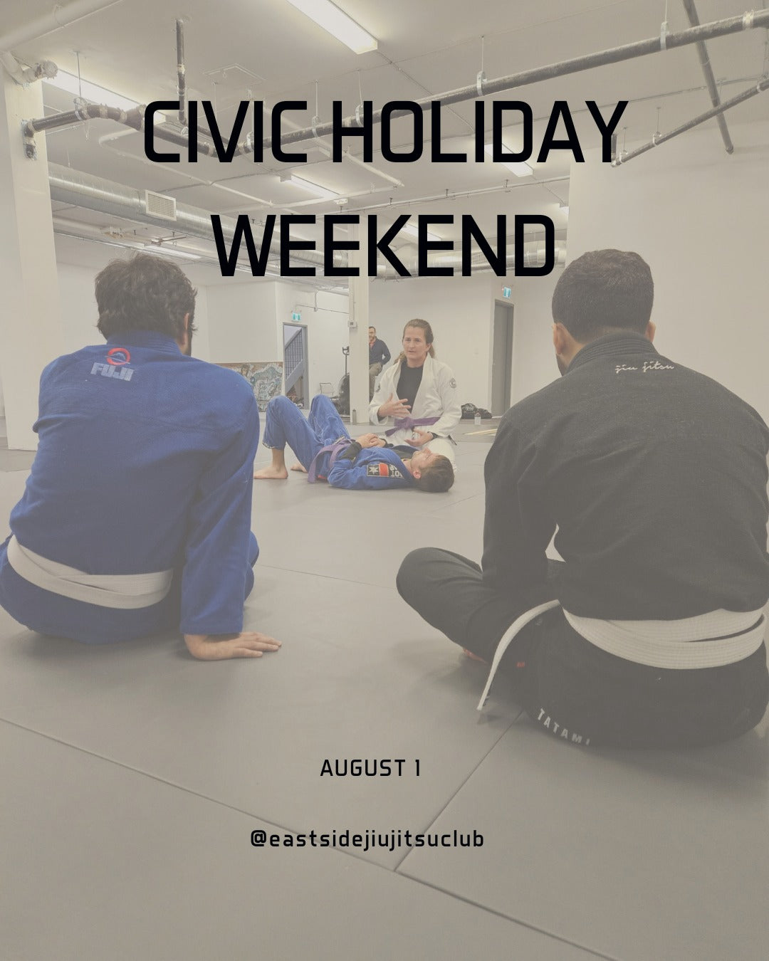 Civic Holiday Weekend Schedule